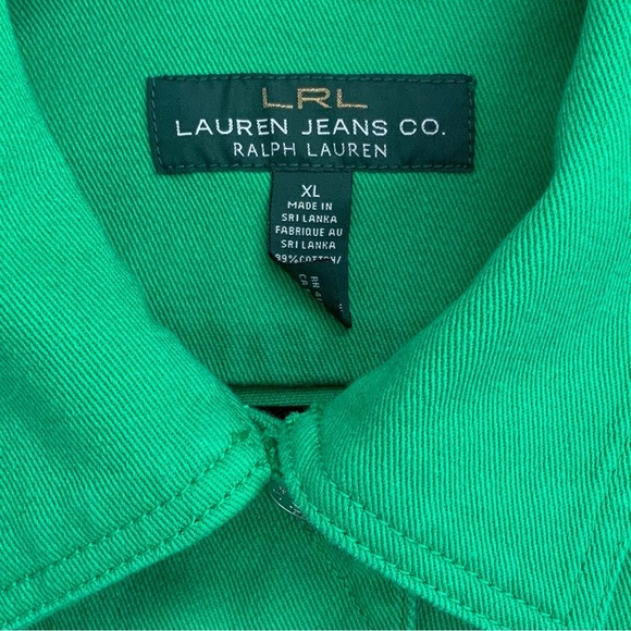Ralph Lauren Green cropped Jean jacket - Picture 5 of 6